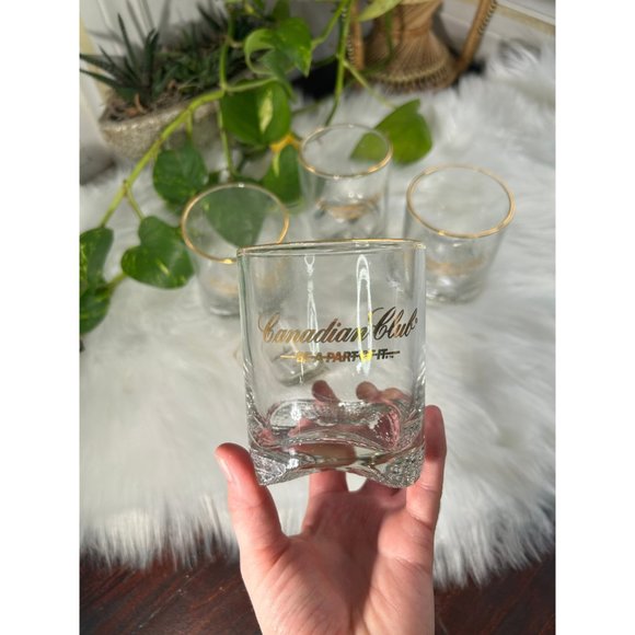 Vintage Canadian club whisky glasses tumblers “be apart of it” new in box - Picture 7 of 7